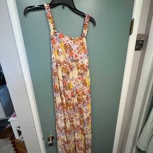 Floral Maxi Dress with Straps